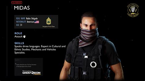 midas ghost recon wildlands|Ghost Recon Wildlands Meet The Ghosts .